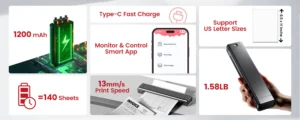 phomemo m08f powerful features